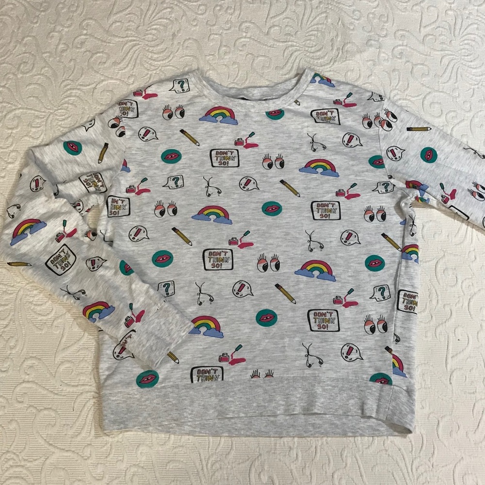 H&M Tumblr cartoon long sleeve shirt
